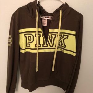 VS PINK Olive Green Quarter Zip